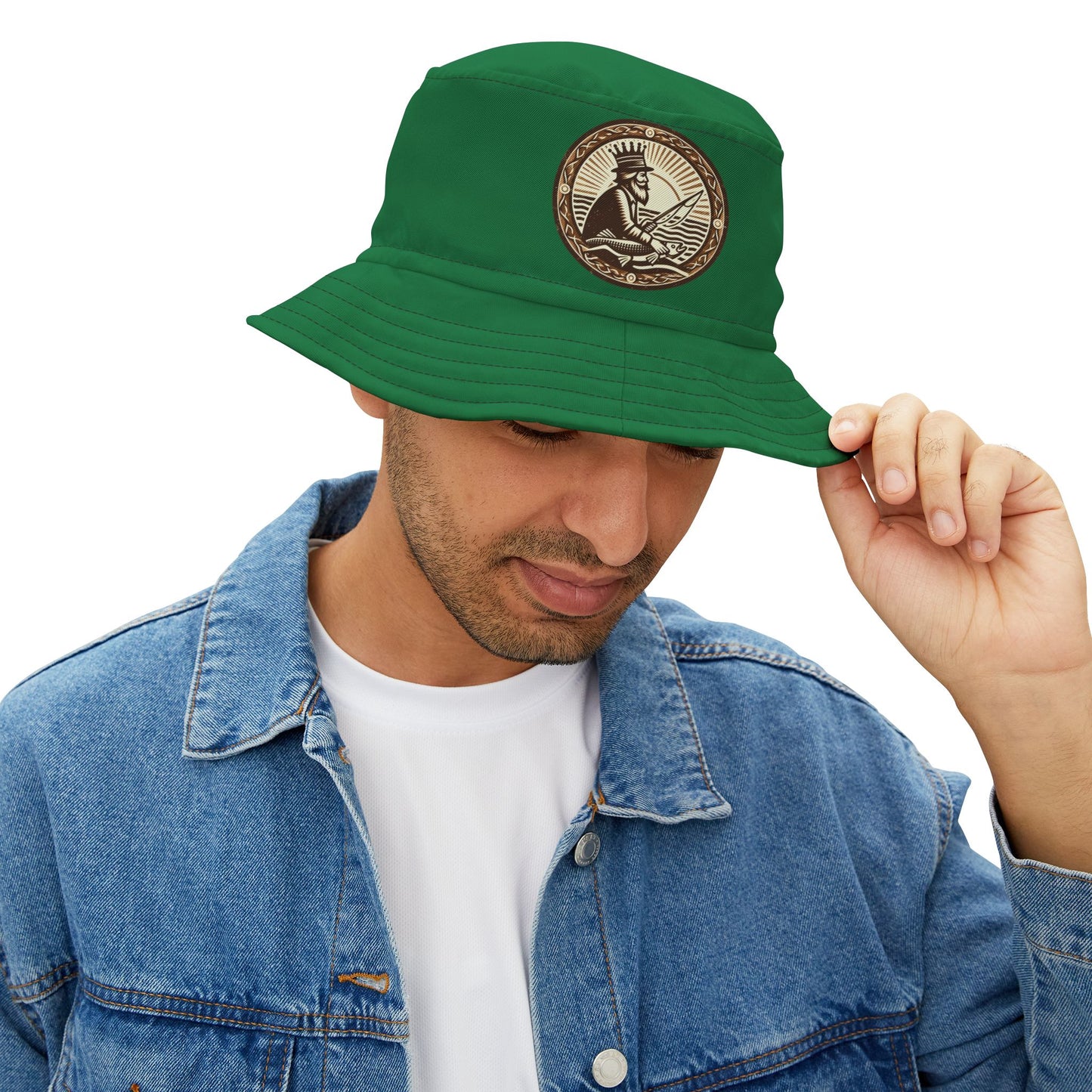 King Fisher Bucket Hat in Green