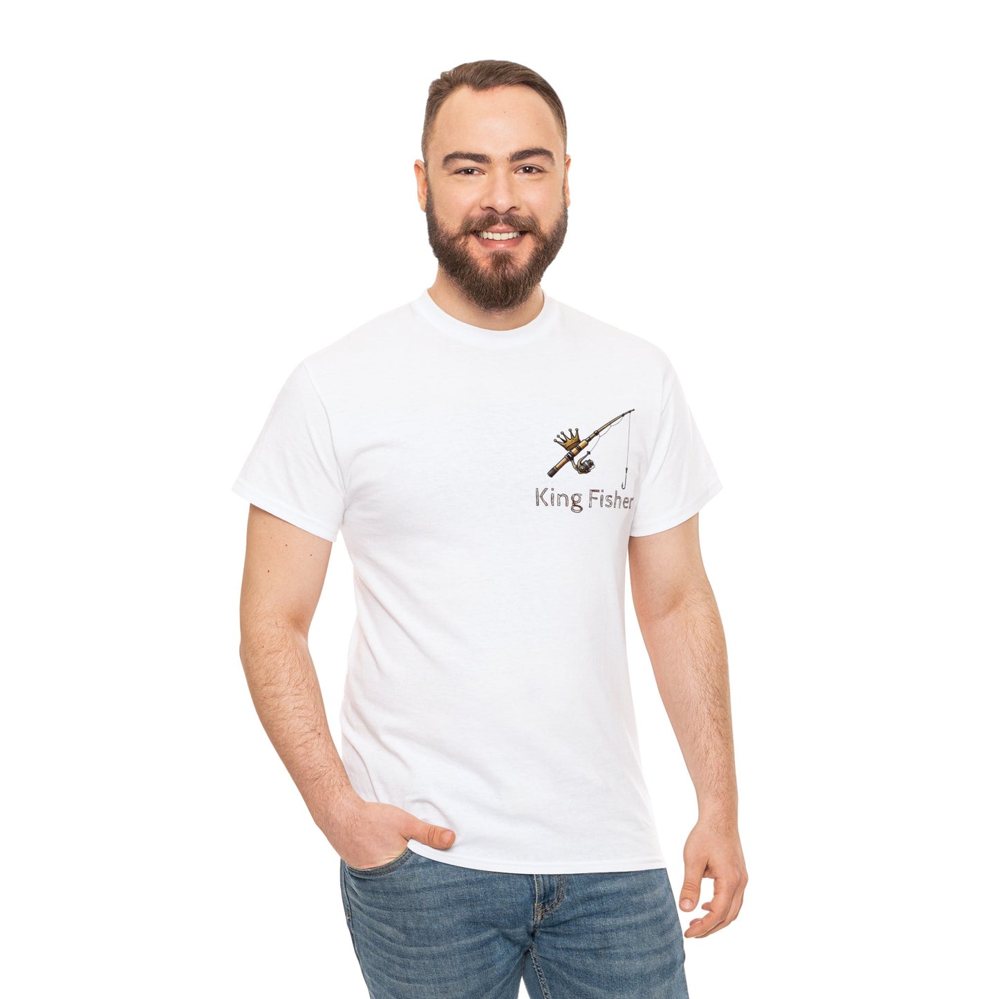 King Fisher Tee: Rod & Reel