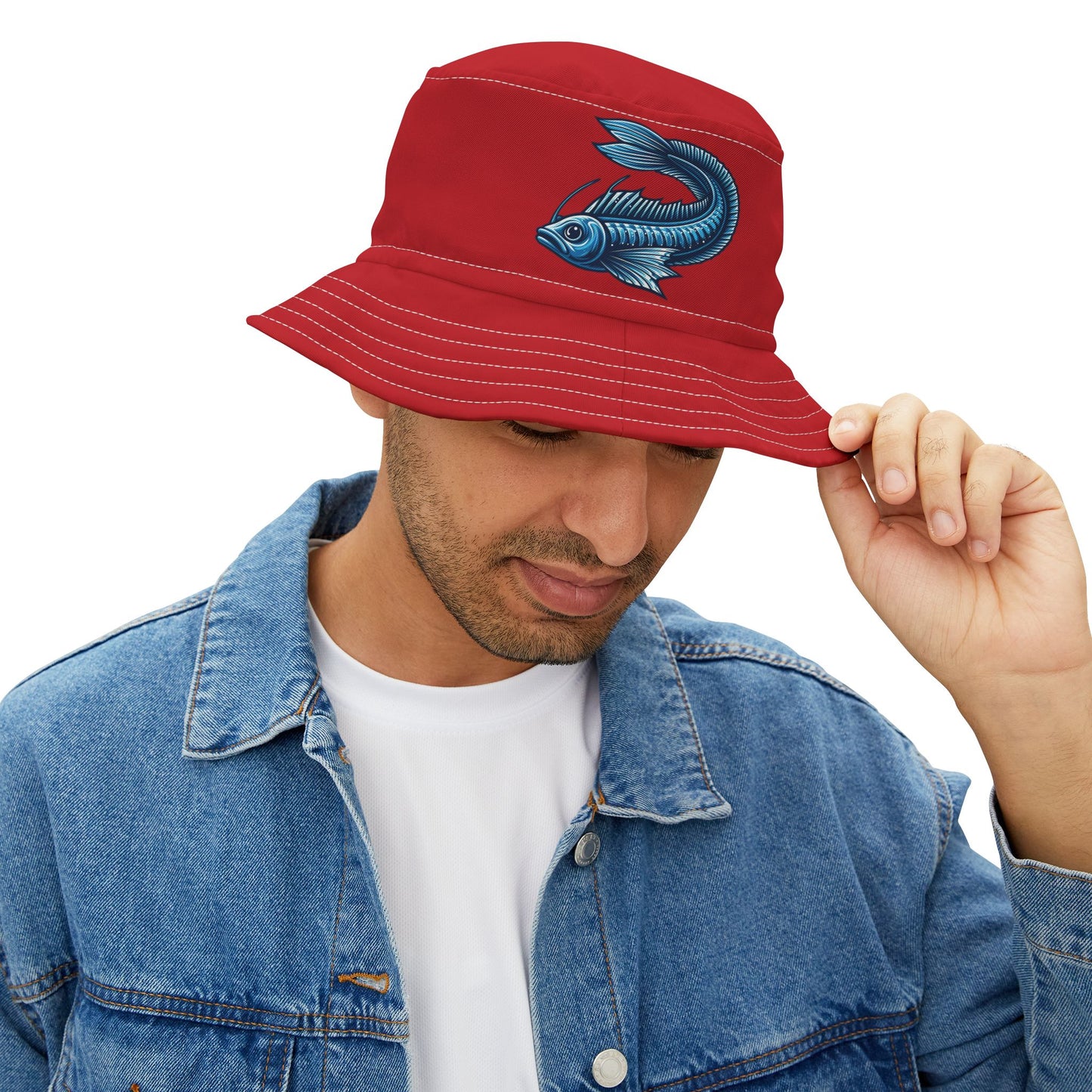 Red Deep-Sea Bucket Hat