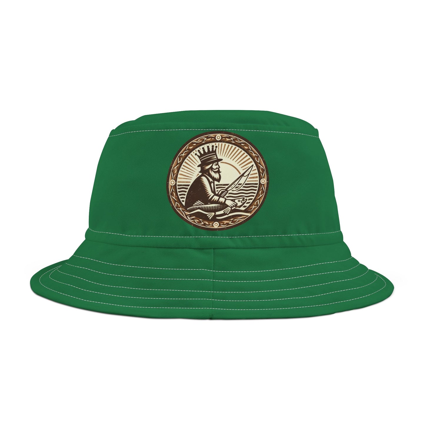 King Fisher Bucket Hat in Green