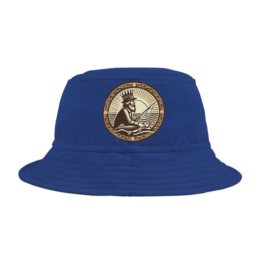 King Fisher Bucket Hat in Blue